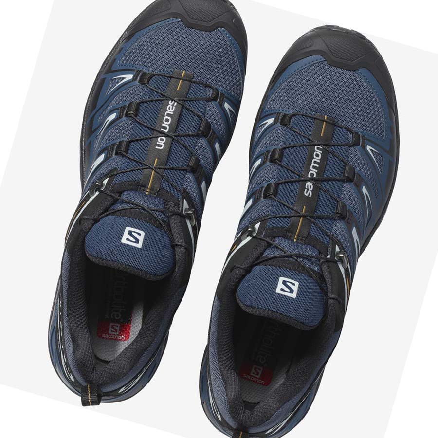 Salomon X ULTRA 3 Túracipő Férfi Sötétkék | HU 2041EBC